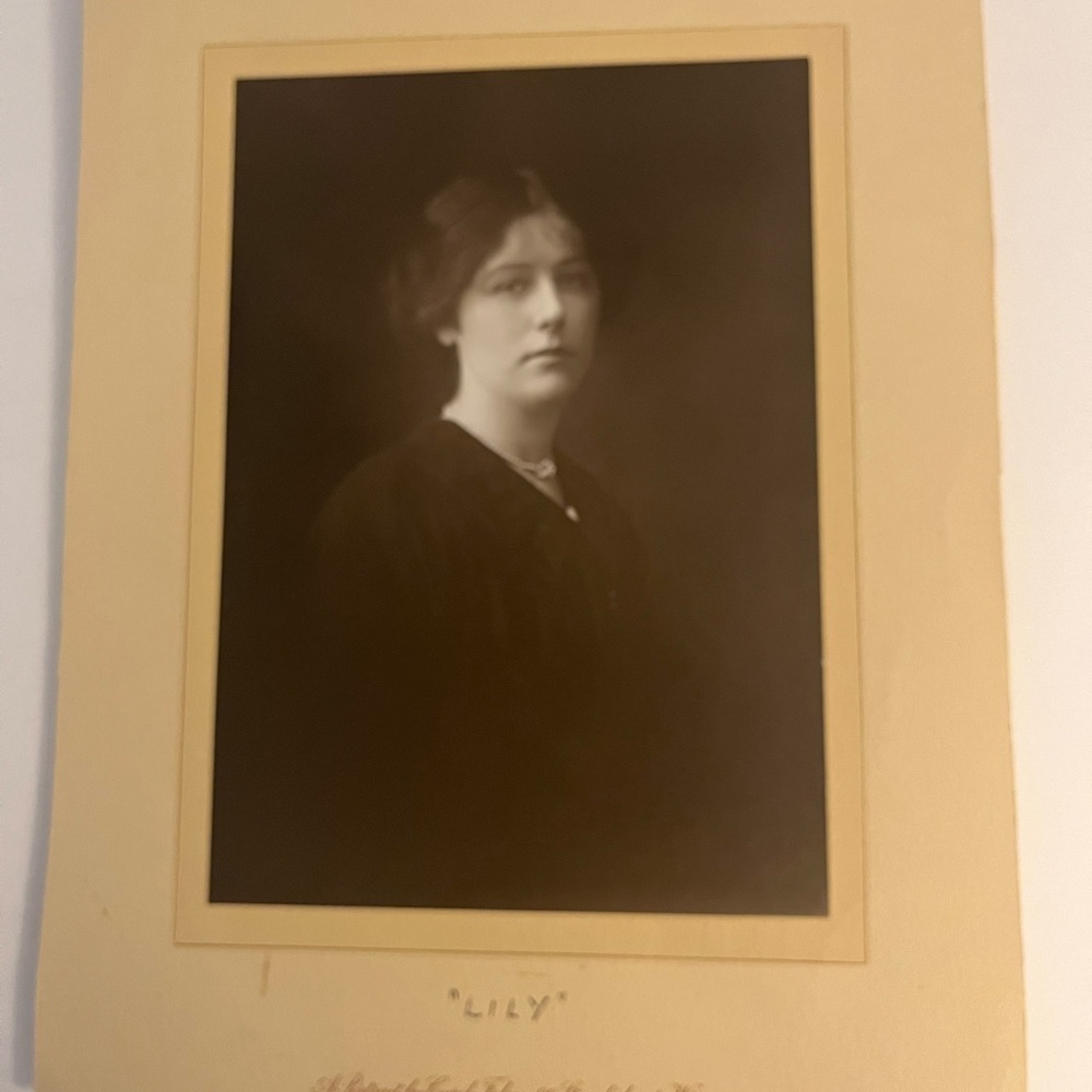 Late 1880’s early 1900’s Antique Photograph of a young Woman “Lily”